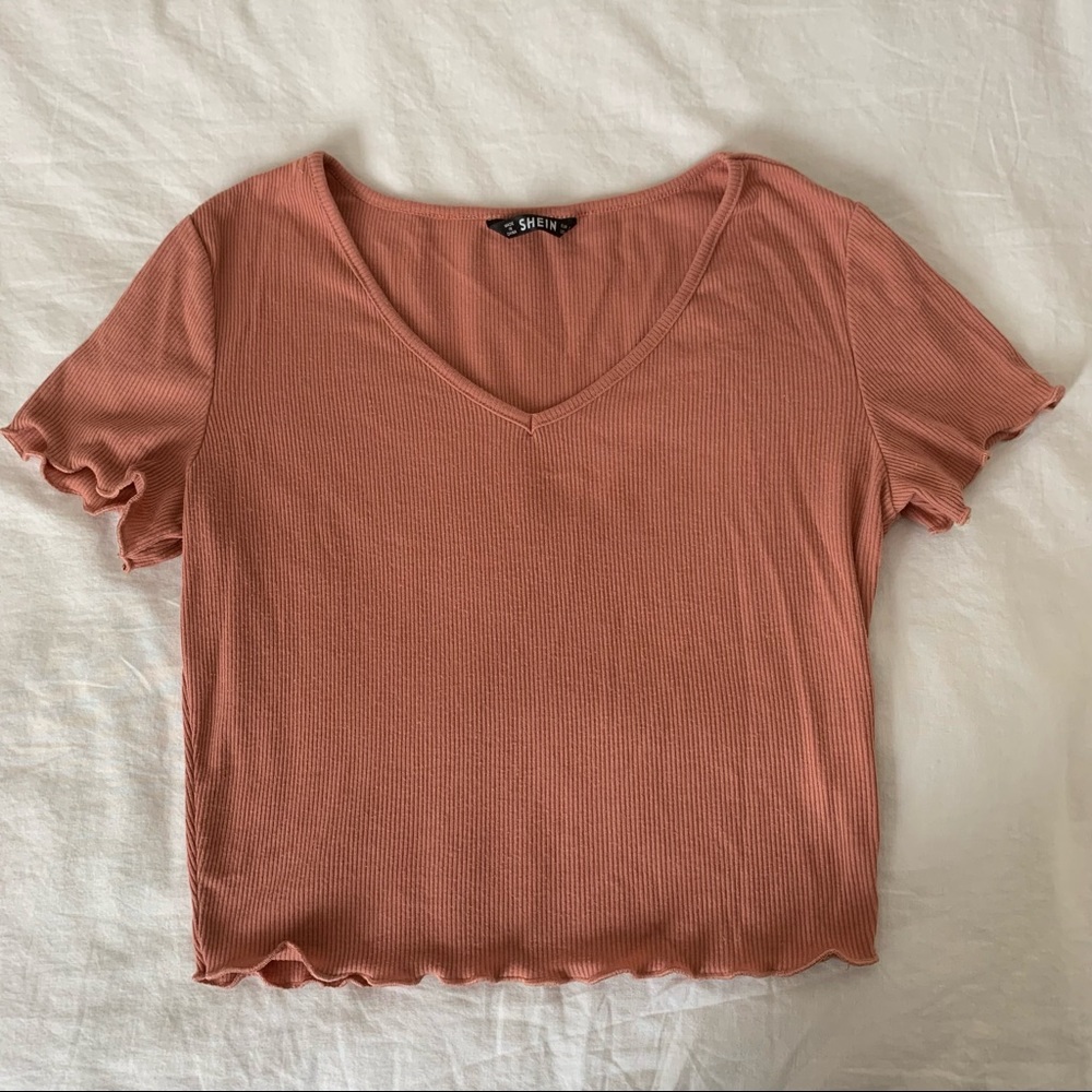 Shein Pink Crop Top